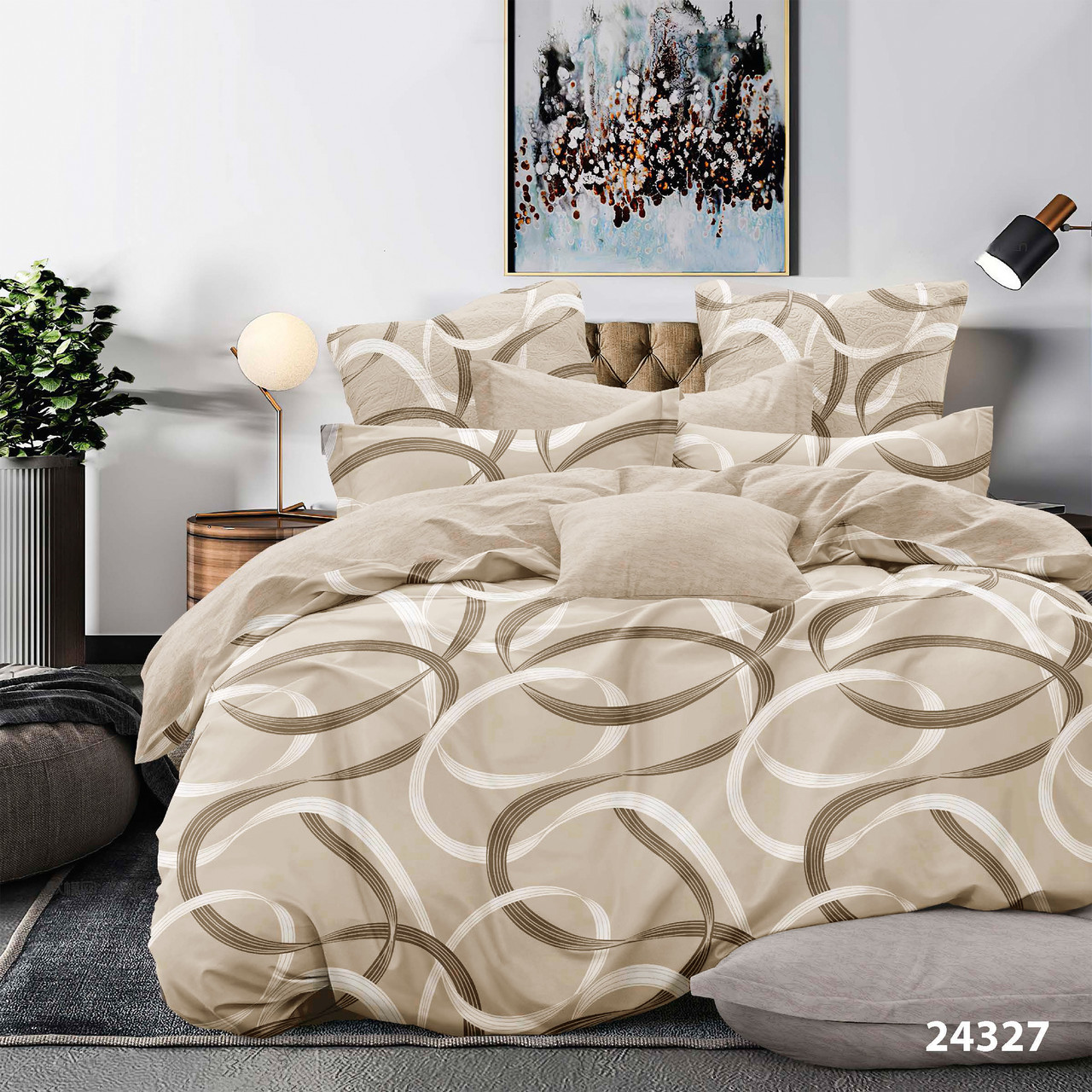 Комплект постільної білизни Viluta Двоспальний Ранфорс 24327, фото 1