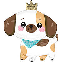 Фольгована кулька фігура "Миле цуценя" кольорова Anagram 66х68 см (1шт)