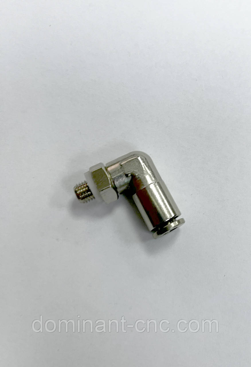 Фітинг кутовий для маслосистем металевий PL4-М6*1