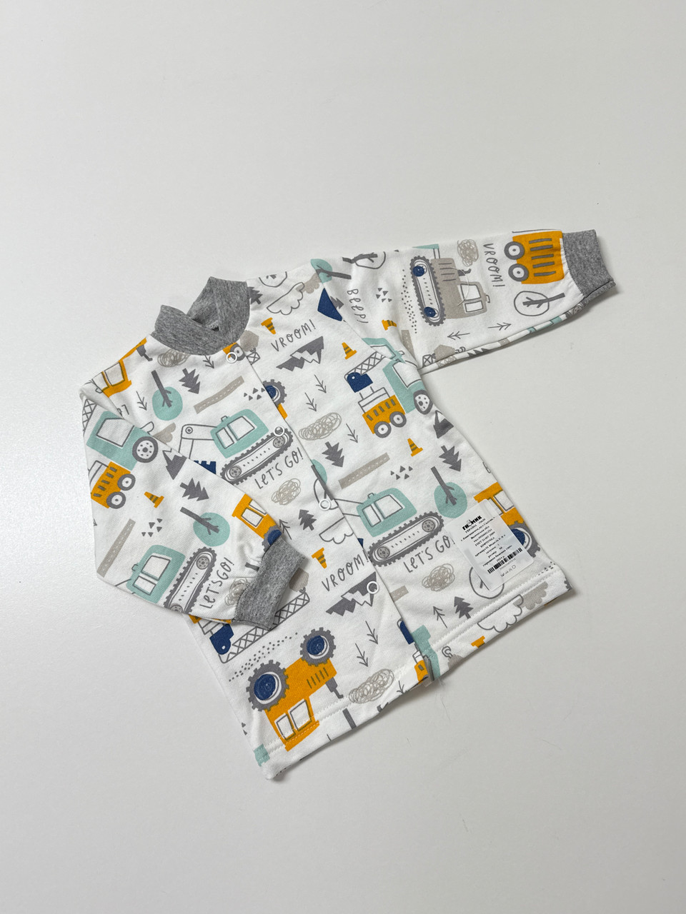 Кофточка ясельна, в тканині футер (байка), 68 розмір, фото 1