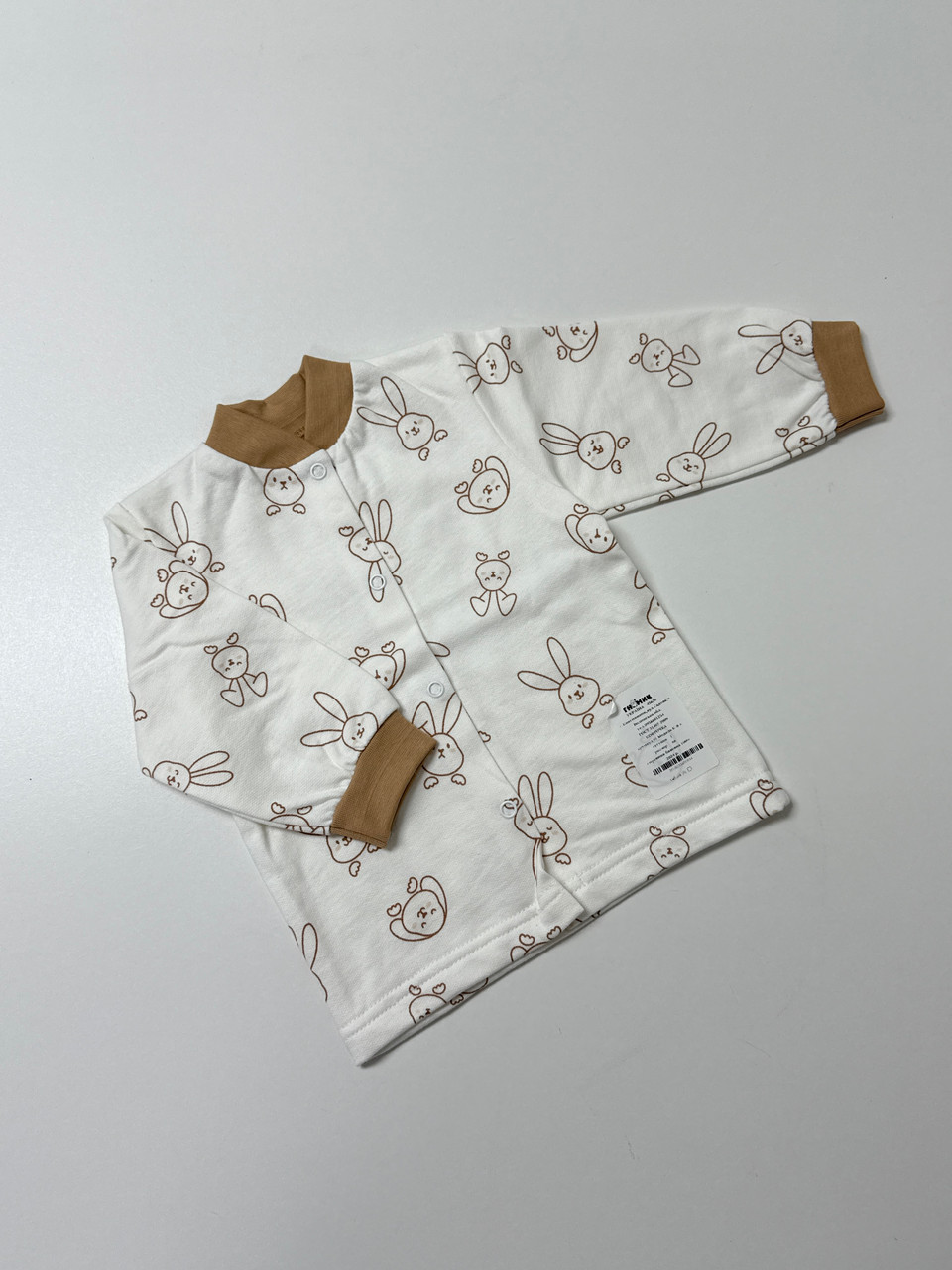 Кофточка ясельна, в тканині футер (байка), 68 розмір, фото 1