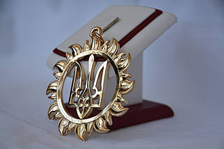 Кулон Тризуб у сонці великий, фото 3