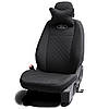 Чохли на сидіння Волга 31105 (Volga 31105) бугры автотканина ромбами чорні, фото 5