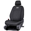 Чохли на сидіння Волга 31105 (Volga 31105) бугры автотканина ромбами чорні, фото 2