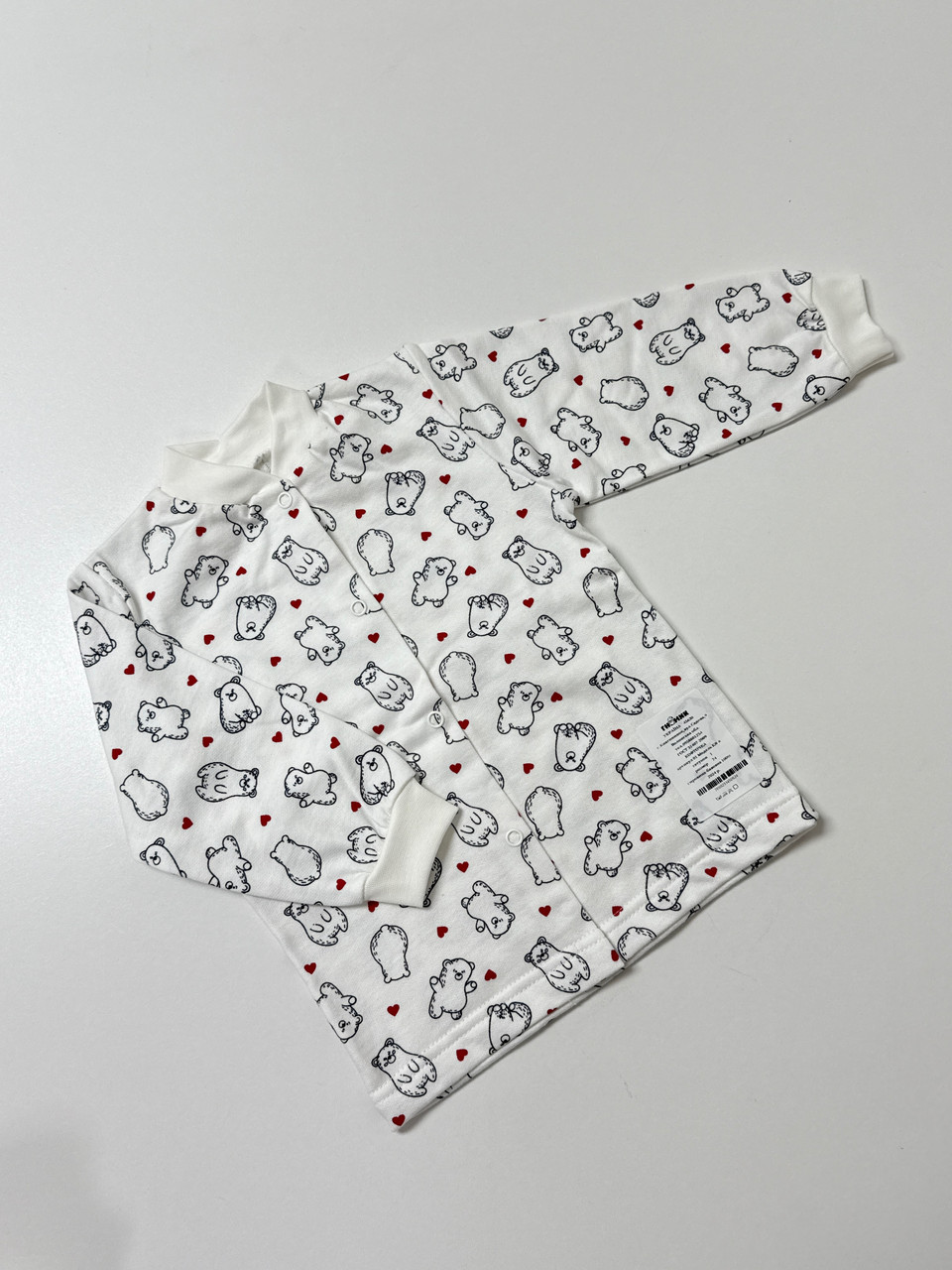 Кофточка ясельна, в тканині футер (байка), 74 розмір, фото 1