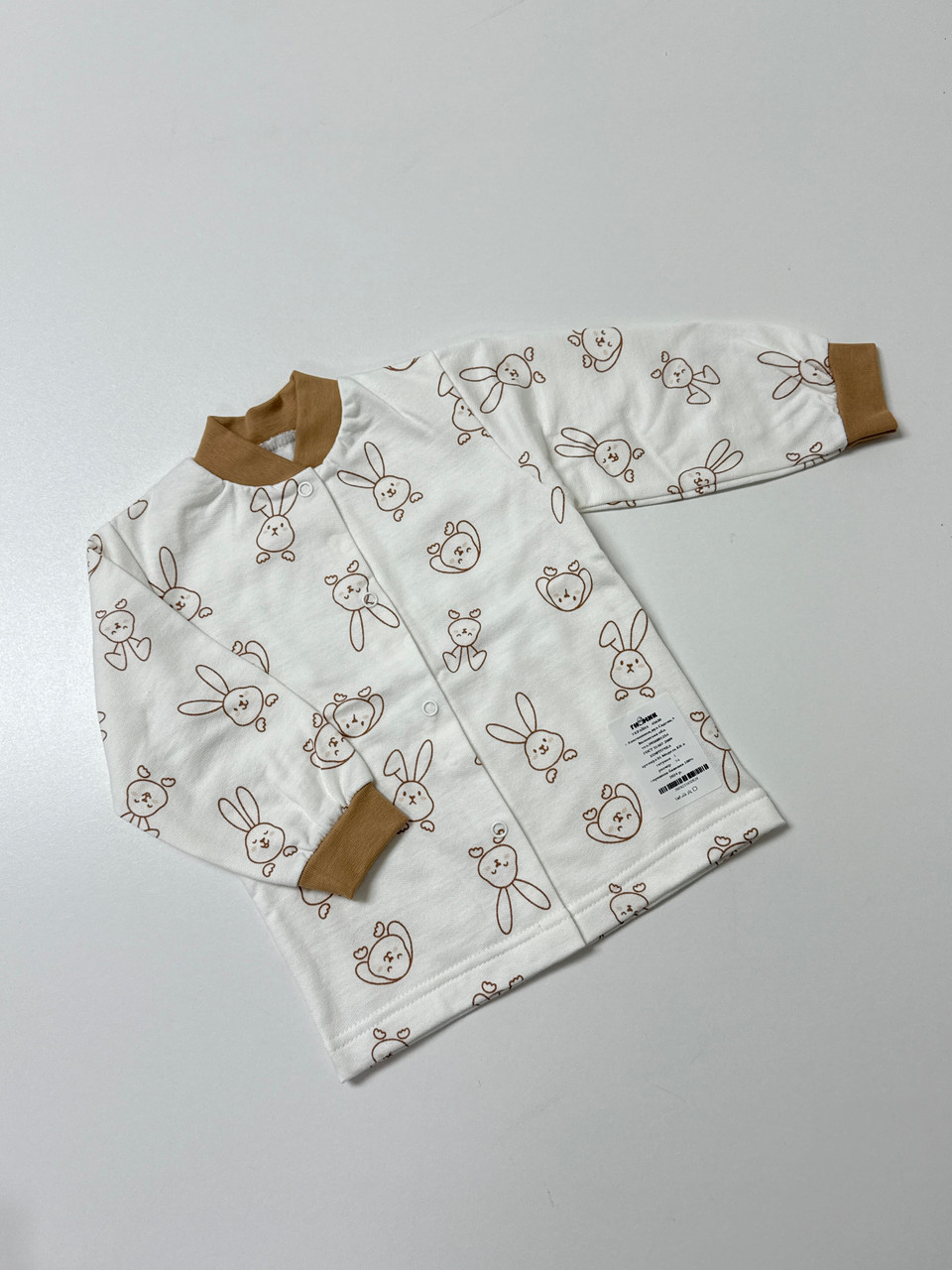 Кофточка ясельна, в тканині футер (байка), 74 розмір, фото 1