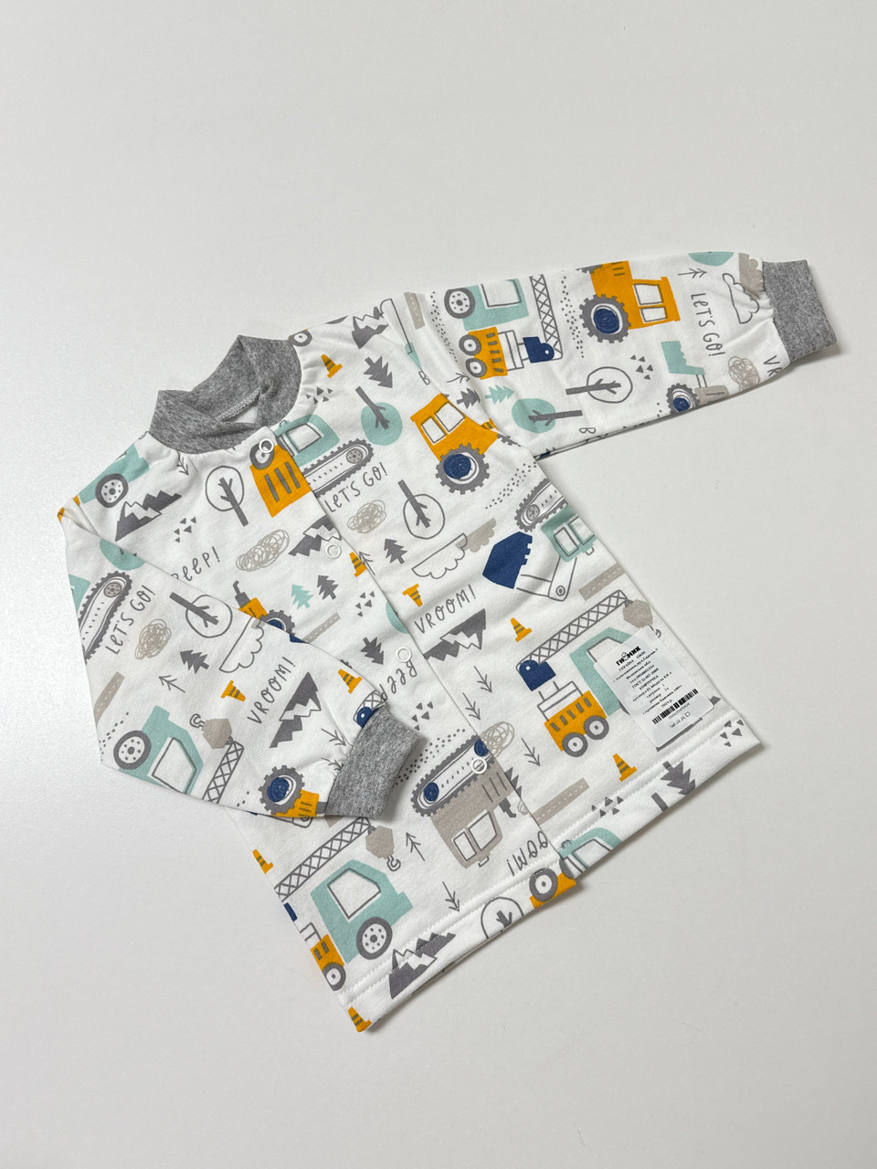 Кофточка ясельна, в тканині футер (байка), 74 розмір, фото 1