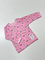 Кофточка із застібкою на плечі, в тканині футер (байка), 74 розмір