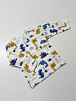 Кофточка із застібкою на плечі, в тканині футер (байка), 74 розмір