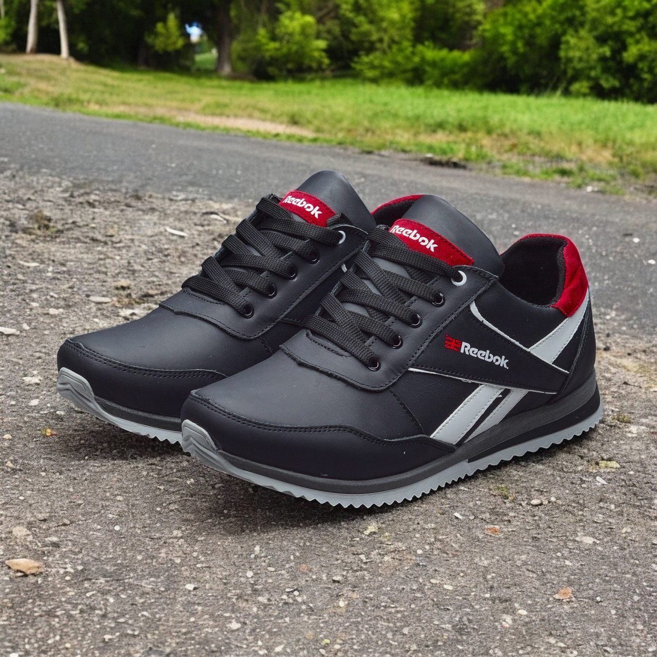 Чоловічі шкіряні кросівки (натуральна шкіра) чорні демісезонні для чоловіків на весну осінь, розміри 40-45, фото 1