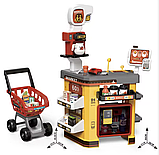 " Великий Супермаркет 668-130 Deluxe – 54 аксесуари, звук та світло, візочок, каса та продукти", фото 4