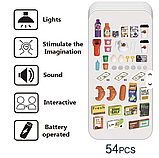 " Великий Супермаркет 668-130 Deluxe – 54 аксесуари, звук та світло, візочок, каса та продукти", фото 6