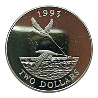 Бермудські острови 2 долара, 1993 Тропічний Білохвостий фаетон