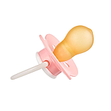 Пустушка Canpol babies латексна кругла 0-6 міс Glow (світиться у темряві) Animals (котик), фото 2