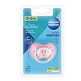 Пустушка Canpol babies латексна кругла 0-6 міс Glow (світиться у темряві) Animals (котик), фото 3