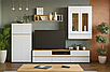 Красива стінка під телевізор 3 метри в стилі модерн у вітальню зал Денвер Мебель Сервіс бук белензон чорний, фото 9