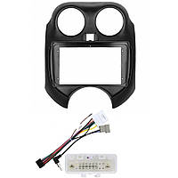 Перехідний штатний комплект із проводкою до Android магнітоли Nissan Micra, March 2010-2015