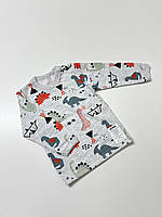 Кофточка із застібкою на плечі, в тканині футер (байка), 80 розмір