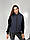 Стильний жіночий жилет з капюшоном (Розмір XS-S(42-44), M-L(46-48), XL-XXL(50-52), 3-4 XL (54-56)), Синій, фото 3