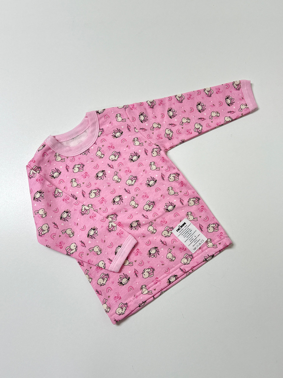 Кофточка із застібкою на плечі, в тканині футер (байка), 80 розмір, фото 1