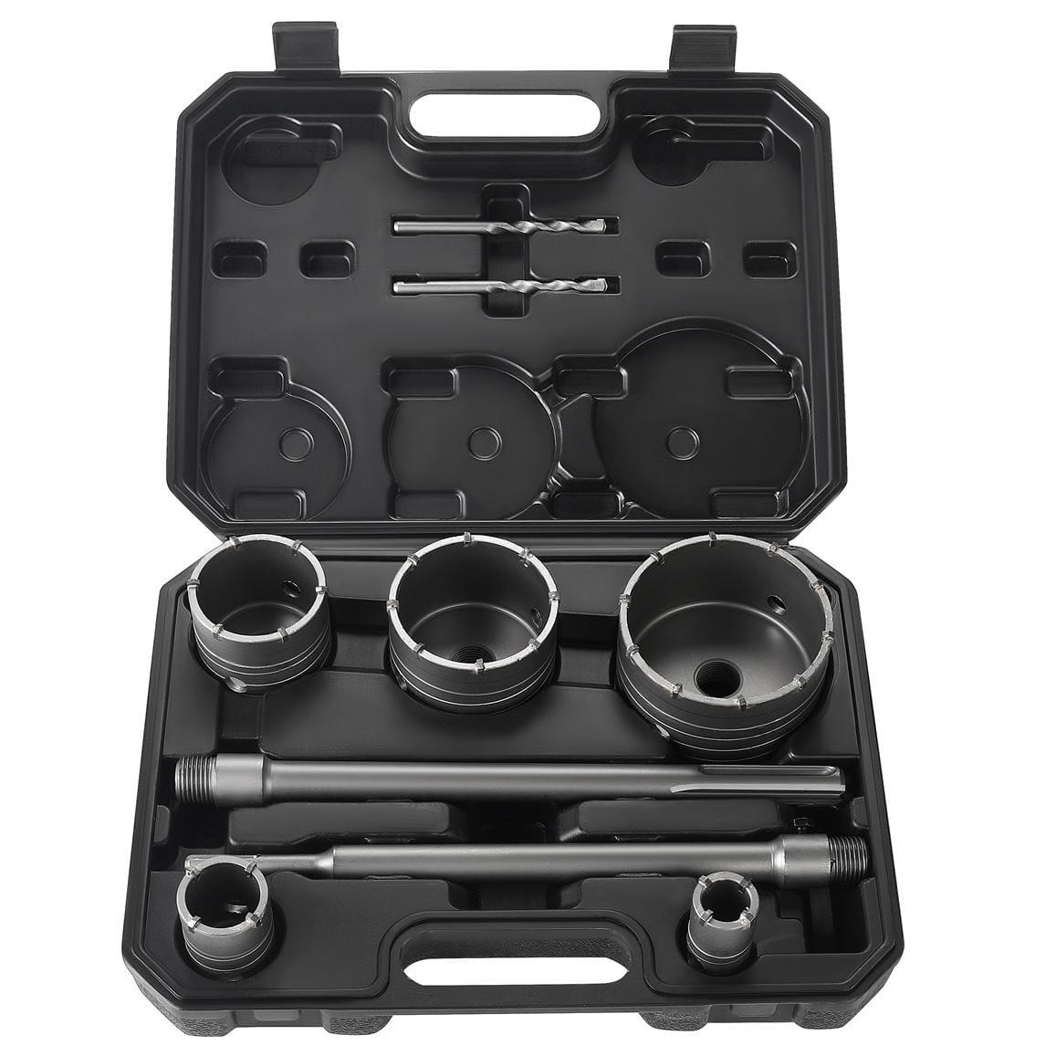 Набір коронок по бетону 9 шт. sds+/sds max. 30-100mm KD12640