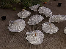 Атласні квіти білий 50 мм, фото 2