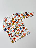 Кофточка із застібкою на плечі, в тканині футер (байка), 86 розмір