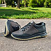 Чоловічі шкіряні кросівки (натуральна шкіра) коричневі демісезонні для чоловіків на весну осінь, розміри 40-45, фото 5