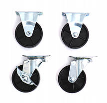 Візок металевий для інструментів 3 полиці на колесах Kraft&Dele KD366, фото 5