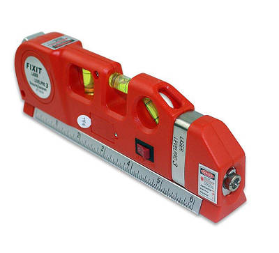 Лазерний рівень із вбудованою рулеткою Laser Level Pro 3 Червоний 184551