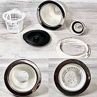 Дренаж-фільтр сітка з кришкою для перукарського миття Діаметр: 3-10,7см