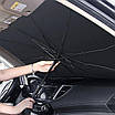 Сонцезахисна парасолька для лобового скла автомобіля, сонцезахисний козирок 209730, фото 5