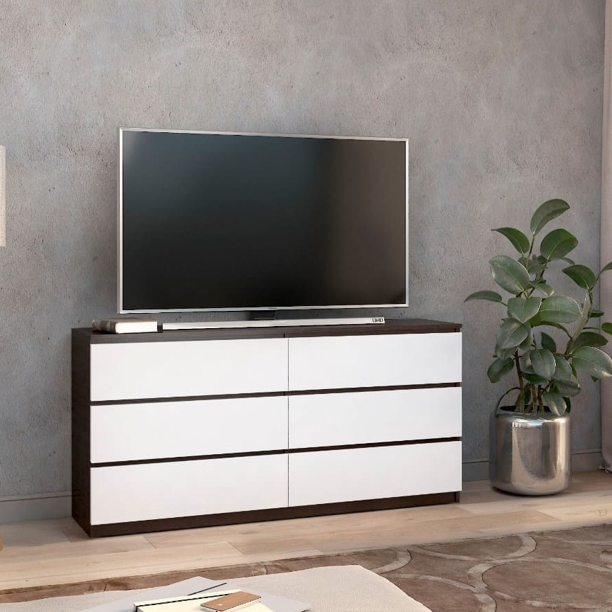 Великий комод з ящиками для спальні та вітальні 150 см × 37,6 см × 73 см Майстер Форм Брайт, фото 1