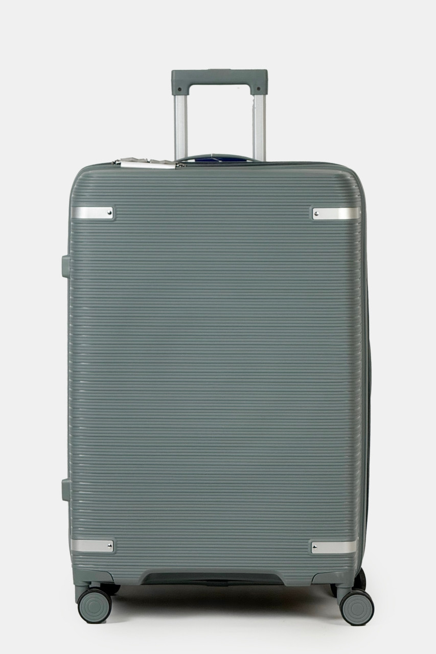 Велика пластикова валіза Tourist 607-1-DRGN зелена, фото 1