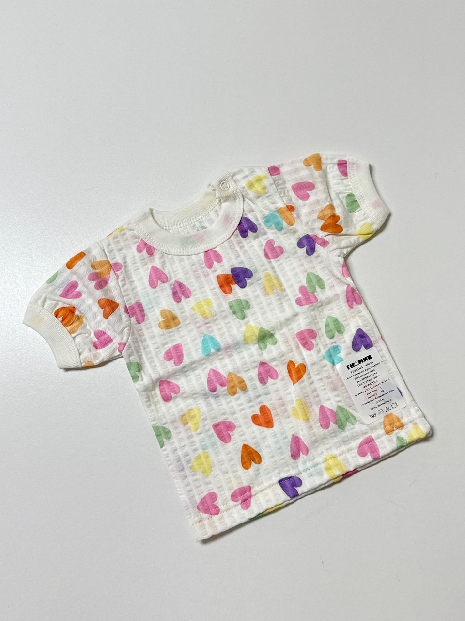 Футболка в тканині кулір, 62 розмір, фото 1