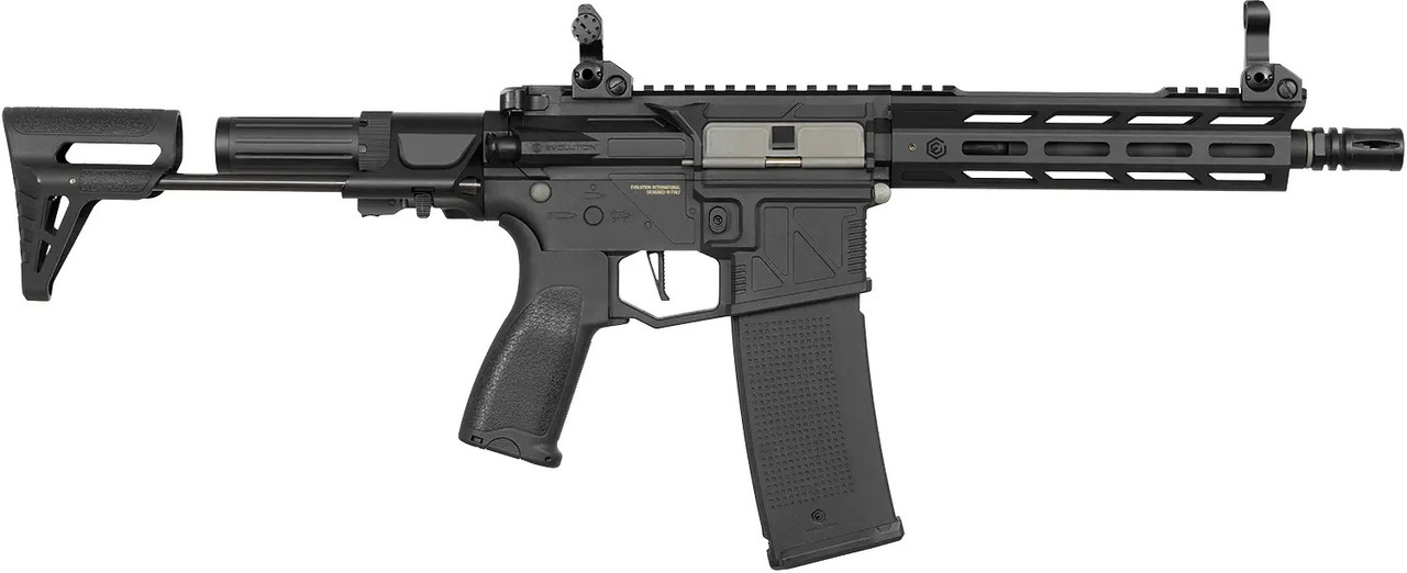 Страйкбольна гвинтівка Evolution Ghost EMR PDW Carbontech AEG 6 мм cashmir black (EC37AR)