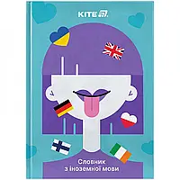 Зошит-словник для іноземних мов (А5. 60листів тверда обкладинка)  Kite  Girl  К25-407-1
