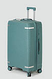 Велика пластикова валіза Tourist 607-1-GRN зелена, фото 2