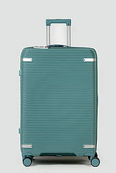 Велика пластикова валіза Tourist 607-1-GRN зелена