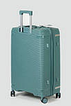 Велика пластикова валіза Tourist 607-1-GRN зелена, фото 5