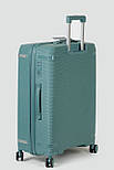 Велика пластикова валіза Tourist 607-1-GRN зелена, фото 4