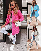 Жіночі демісезонні куртки 4455 Жіноча куртка стьобана весна-осінь на кнопках