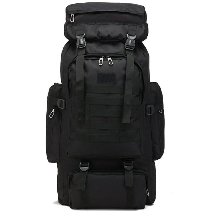 Дорожній рюкзак для походів на 80 л.(чорний), фото 1
