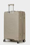 Велика пластикова валіза Tourist 607-1-KHA бежева, фото 5
