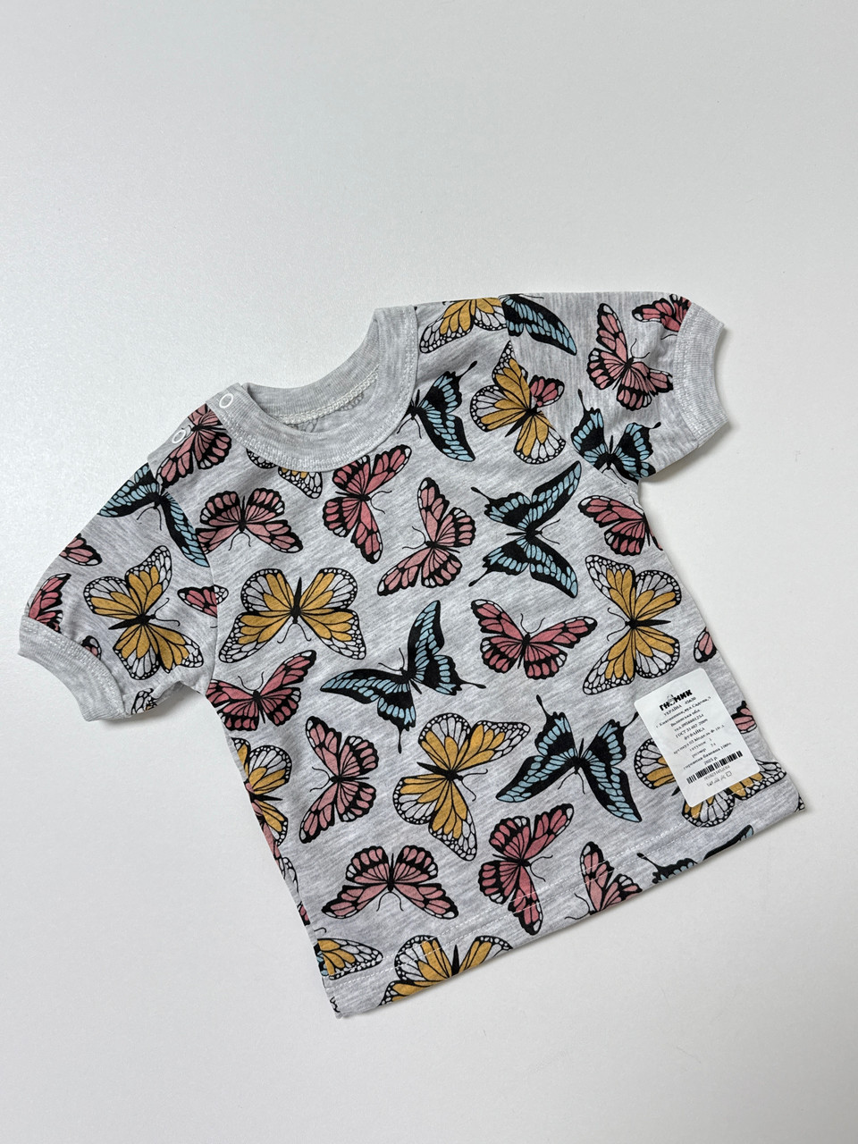 Футболка в тканині кулір, 74 розмір, фото 1