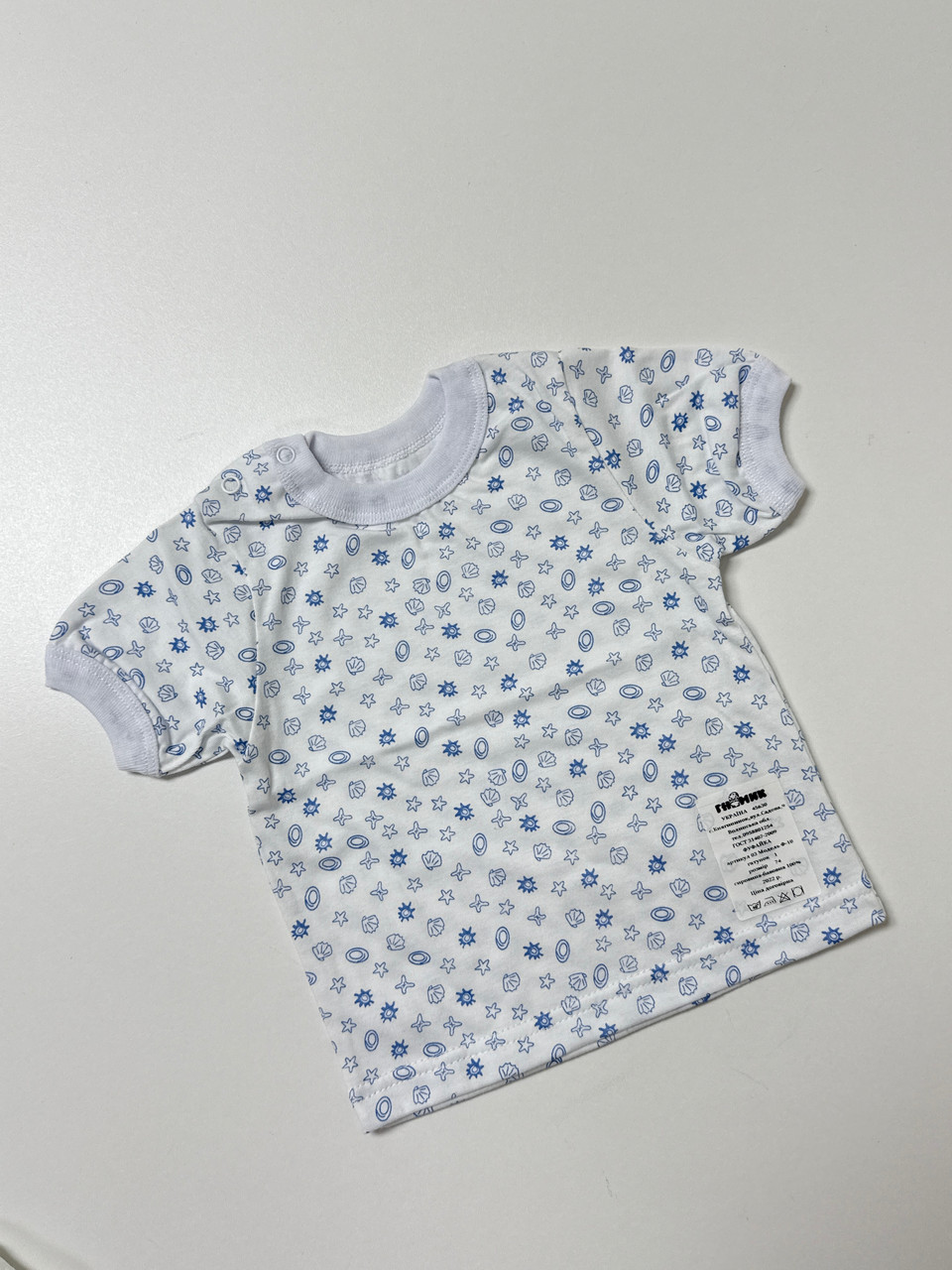 Футболка в тканині кулір, 74 розмір, фото 1