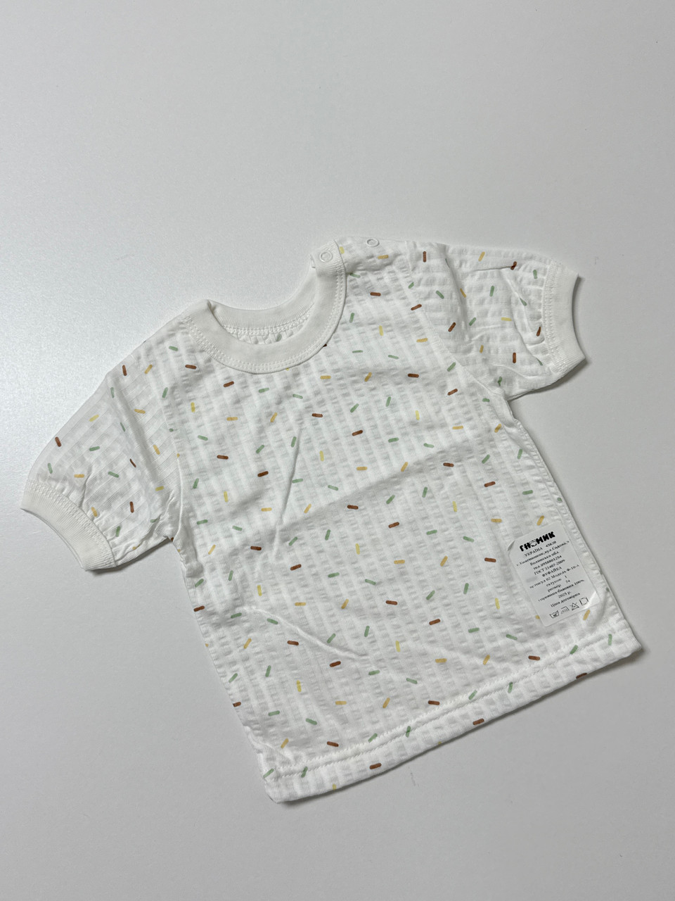 Футболка в тканині кулір, 74 розмір, фото 1