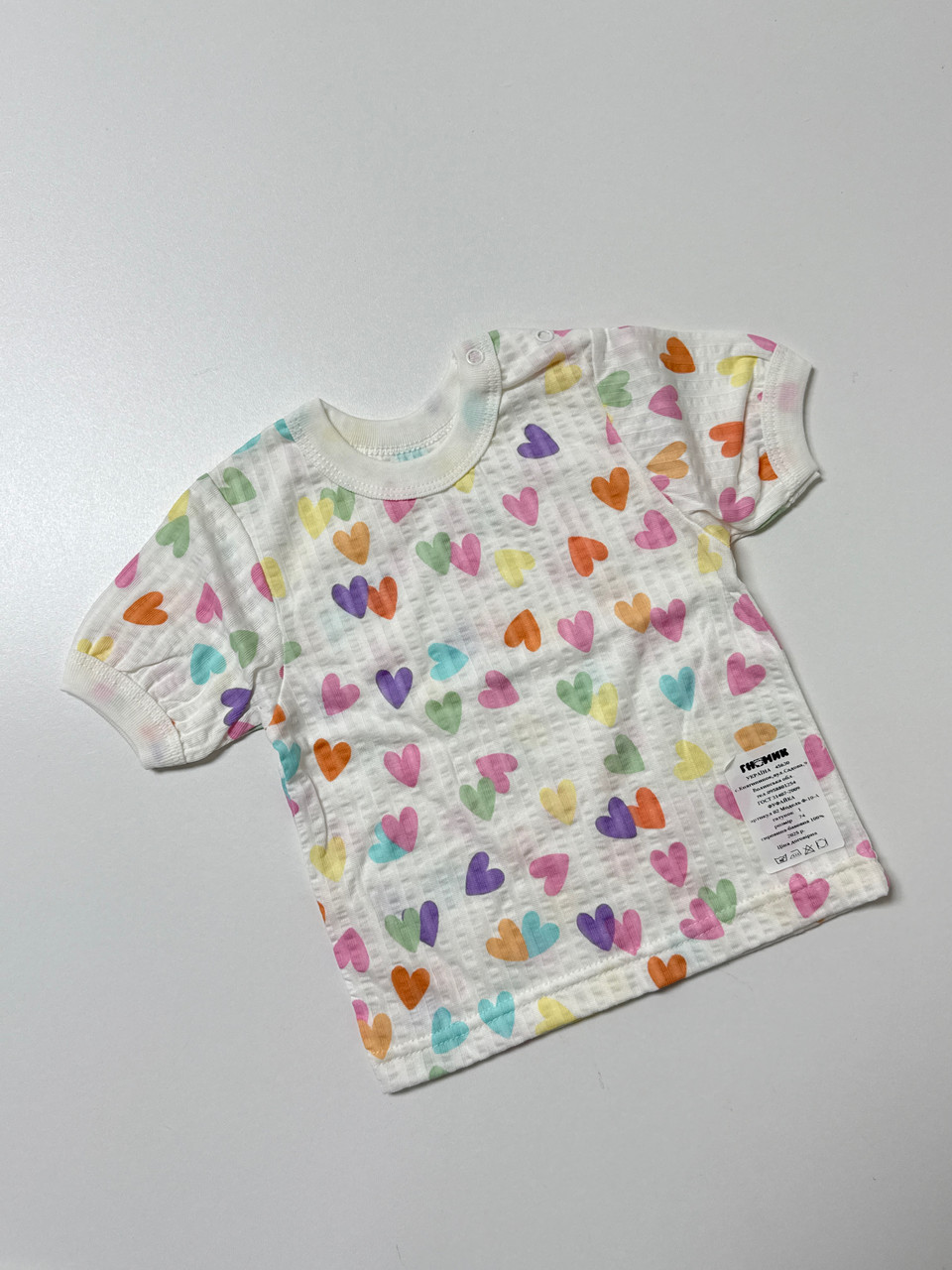 Футболка в тканині кулір, 74 розмір, фото 1