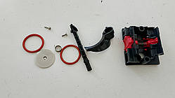 Боковина ЗП + Скоба + Сіто та напрямна заварного механізму для кавомашини DeLonghi ESAM 02.110.SB б/у