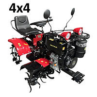 НОВИНКА Трактор KENTAVR 10D (Дизель 10к.с., КПП (3+1), колеса 4.0х8/5,0х12